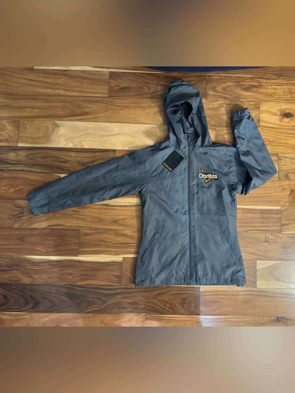 NWT Dunbrooke DORITOS Slate Gray Hooded Trench Coat